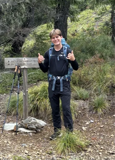 Jacob on a hike
